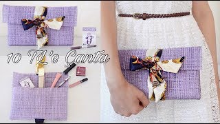 10 TLe Clutch Çanta Yap  Kendin Yap [upl. by Yug]