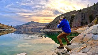 GIANT TROUT Fishing in Pristine Mountain Lake I caught a NEW SPECIES [upl. by Geraint]