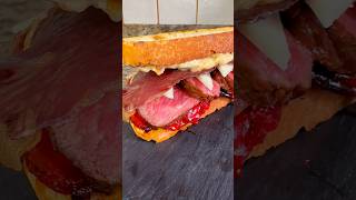 Meat lovers 😍 Sandwich bocadillo brascada almuerzo shorts viralshorts trendingreels Txogitxu [upl. by Lerner]