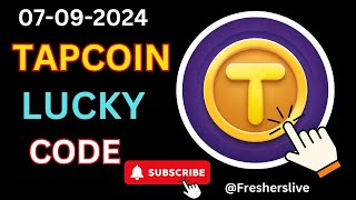 The Power of Consensus Tapcoin luck code  TapCoinsBot Lucky Code 7 September [upl. by Einnaf]