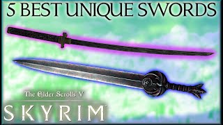 5 STRONGEST UNIQUE 1H SWORDS LOCATIONS in TESV Skyrim SE  Caedos Countdowns [upl. by Alla]