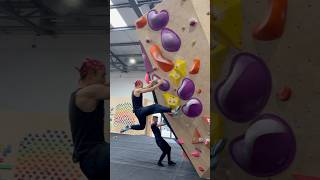 🟣V5V6 Fun comp style boulder bouldering climbing fitness [upl. by Ecylla]