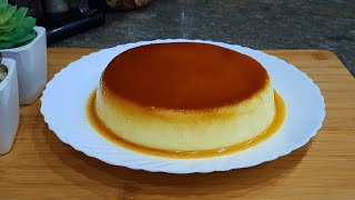 Caramel Egg Pudding Without Oven [upl. by Berkie]