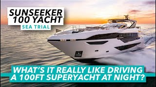 Driving a 100ft superyacht through choppy seas  Sunseeker 100 Yacht  Motor Boat amp Yachting [upl. by Demmer]