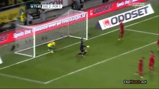 Sweden 2  3 Portugal All Goals e Relato Antena 1 19112013 [upl. by Urania]