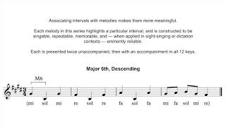 Melodic Mnemonic Major 6th Descending [upl. by Eenafit12]