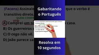 Desafio do Complemento Verbal Resolva em 10 segundos [upl. by Doy]