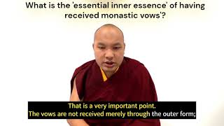 What does it mean to become a monastic 17th Karmapa on the crucial inner essence and intention [upl. by Colvert]