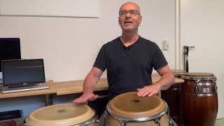 How to play Samba Reggae on Congas Variation 1 [upl. by Nnylamme]