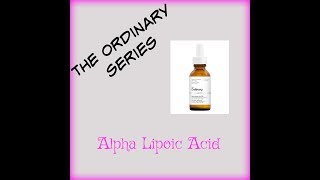 The Ordinary Alpha Lipoic Acid OVERNIGHT RESULTS’ [upl. by Jordan]