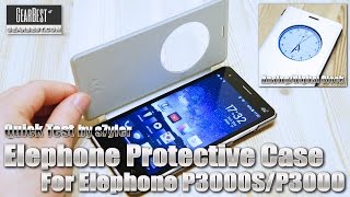 Elephone P3000S SVIEW FLIP COVER amp TEST will it also work on the Elephone P6000 [upl. by Avat]