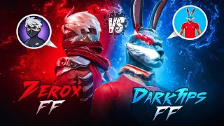 Zerox FF Vs DarkTipsff  Most Demanded Match🔥‼️ [upl. by Nylsor]