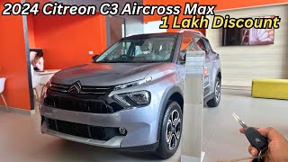 Citreon C3 Aircross Max Five Seater Full Detailed Review ❤️ Price amp Features ✅ 1 Lakh Discount [upl. by Shelly]