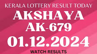 AK680 Akshaya Lottery Result Chart 08122024 [upl. by Streeter]