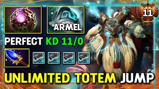 UNKILLABLE MID By Armel Earthshaker Aghs Scepter  OC Build Unlimited Totem Jump 736 DotA 2 [upl. by Asli210]