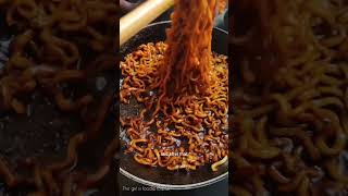 Spiciest Jjajangmyeon  samyang shorts viral [upl. by Waldron]