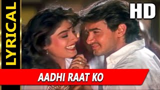 Aadhi Raat Ko Palko Ki With Lyrics  Lata Mangeshkar Amit Kumar  Parampara 1993 Songs  Aamir Khan [upl. by Wendalyn]