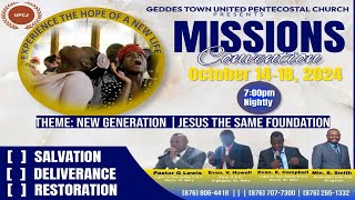 Thursday October 17 2024  MISSIONS CONVENTION 2024 Geddes Town St Mary [upl. by Gula993]