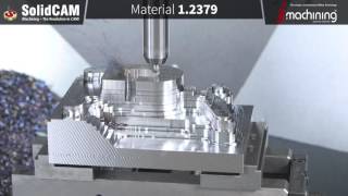 Manufacturing of a 3D Mold with iMachining [upl. by Atrim]