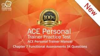 ACE personal trainer manual chapter 7 functional assessments flash cards [upl. by Eneles]