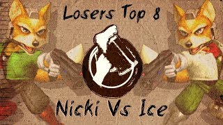 HEIR5  RB  Ice Fox Vs Nicki Fox  Losers Top 8  Melee Singles [upl. by Enylodnewg]