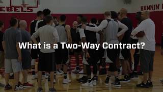 What Is A TwoWay Contract In The NBA [upl. by Auqinet]