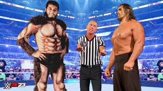 🔥WWE 2K23  The Great Khali vs Giant Gonzalez  WWE October 13 2023 [upl. by Enicar]