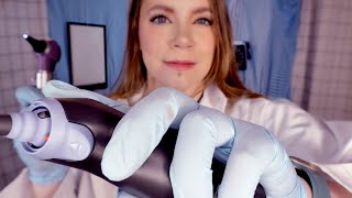 ASMR Hospital Audiologist Ear Exam amp Tympanometry Testing [upl. by Acinorrev]