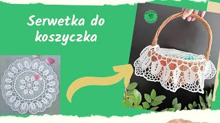 Bajeryeliszydełkowanie Serwetka Do Koszyczka Doily Crochet [upl. by Cirderf472]