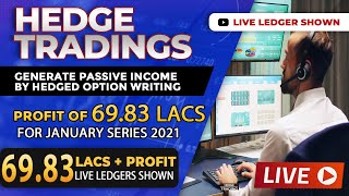 Hedge Tradings  Passive Income Of 6983Lac January Series By Hedged Option Writing [upl. by Ymorej]