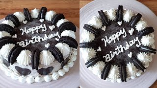 Only 3 ingredients OREO Ice Cream Birthday Cake  No machine [upl. by Ricardama538]