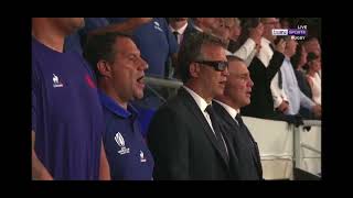 All Blacks vs France  Rugby World Cup Final 2023  National Anthems [upl. by Boswell161]