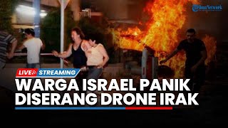 🔴Mencekam Warga Israel Panik Nyaris Dihantam Rudal Iron Dome IDF Gagal Cegat Drone Irak di Eilat [upl. by Bernete245]