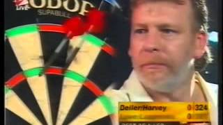 Deller amp Harvey v Lowe amp Lazarenko  sudden death shoot out 1995 World Team Darts Championships SF [upl. by Maggio]