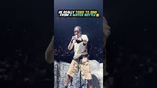 travisscott tried to sing with a bottle 😭 [upl. by Eahsed378]