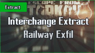 Railway Exfil  Interchange  PMC and Scav  Escape From Tarkov EFT Extract Guide for Beginners [upl. by Lodnar]