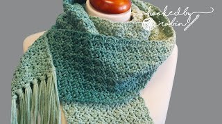 How to Crochet the Sweet Mint Scarf 🧣 [upl. by Koblas]