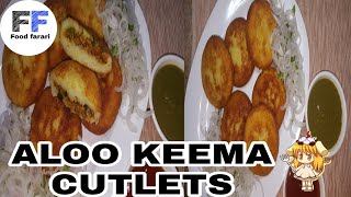 Aloo keema cutletsAloo keema kabab by Food Farari samiullah food secrets [upl. by Arodnahs645]