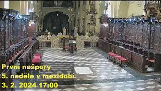 První nešpory  5 neděle v mezidobí  3 2 2024 1700 [upl. by Naujaj]