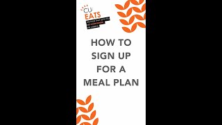 Commuter amp Senior Meal Plan Sign Up [upl. by Gustavo536]