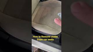 How to remove stains from fabric car seats [upl. by Pearce]