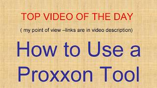 TOP VIDEO ON THE DAY Proxxon Tool [upl. by Annitsirhc]