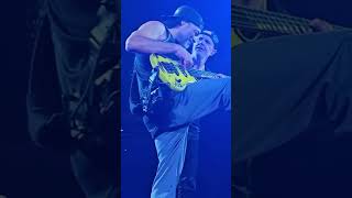 LARS ULRICH KISSES ROBERT TRUJILLO ON THE CHEEK LIVE 2024 METALLICA shorts [upl. by Rider]