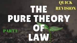 Pure Theory Part I  QUICK REVISION Jurisprudence [upl. by Mallen73]