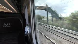 Passing Through Biggleswade On A LNER Class 801 29324 [upl. by Herrle]