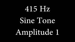 415 Hz Sine Tone Amplitude 1 [upl. by Akaenahs636]