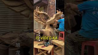 AN EAGLE MADE OF WOOD🪵🔥 trending ytshorts song music woodworking shorts viral art [upl. by Mamie67]