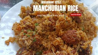 Rpestaurant style tasty Manchurian rice precipe बहुत ही स्वादिष्ट रेसिपी [upl. by Ettenom930]