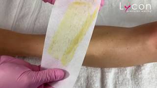 Waxing with Lycon’s Active Gold Strip Wax [upl. by Eelyrehc]