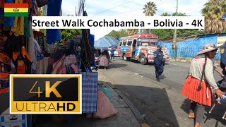 🇧🇴 Street Walk Cochabamba  Bolivia  4K [upl. by Gowrie]